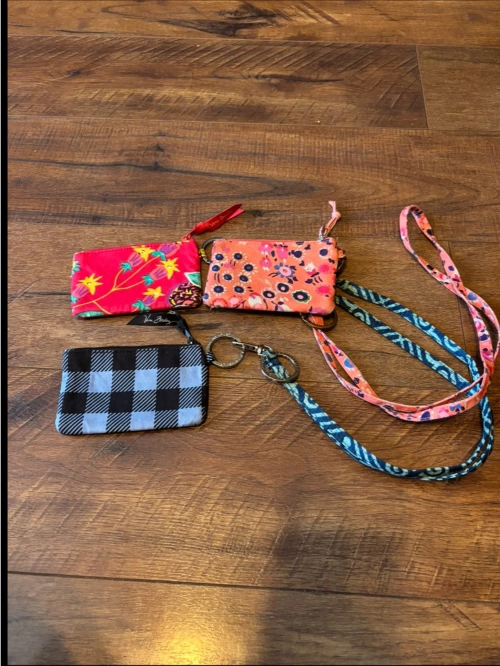 Lot of 3 Vera Bradley zip ID case and lanyard sets - Picture 2 of 5